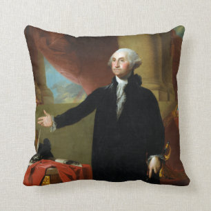 George Washington by Gilbert Stuart Cushion