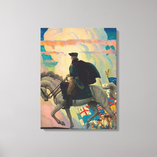 George Washington by Newell Convers Wyeth Canvas Print (Front)