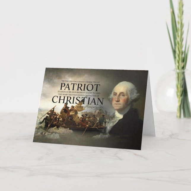George Washington Christian Card (Front)