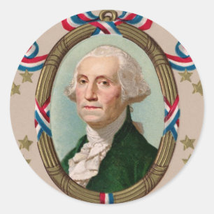 George Washington Classic Round Sticker