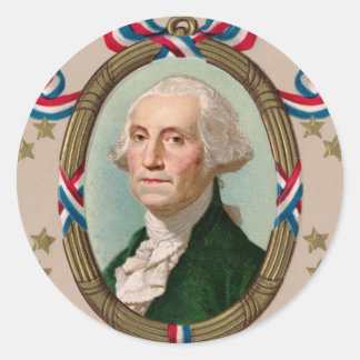 George Washington Classic Round Sticker