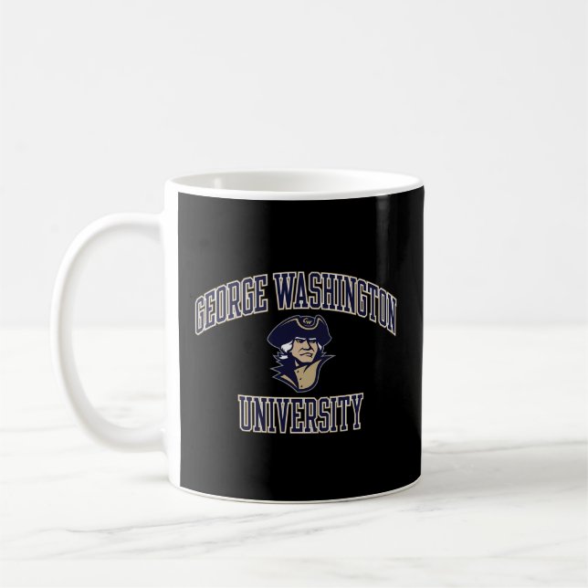 George Washington Colonials Arch Over Heather Grey Coffee Mug (Left)