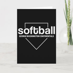 George Washington Continentals Softll Home Plate  Card