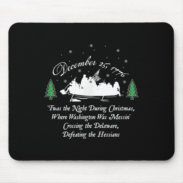 George Washington Crossing Delaware Us War Indepen Mouse Pad (Front)