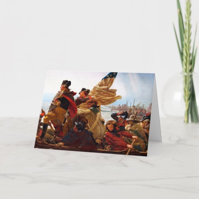 George Washington Crossing Of The Delaware River Card (Front)