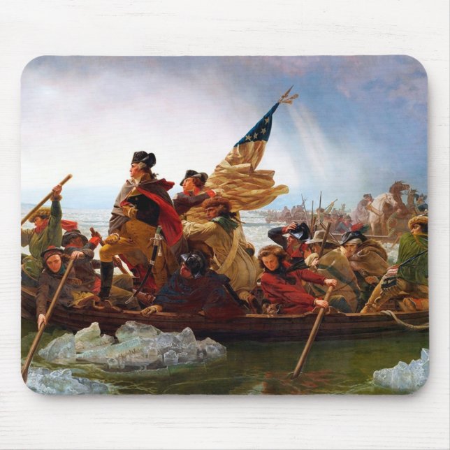 George Washington Crossing Of The Delaware River Mouse Pad (Front)