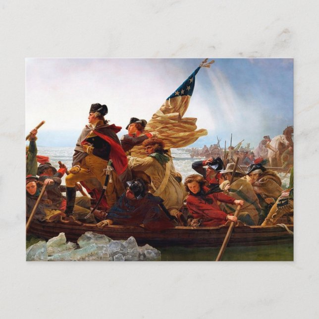 George Washington Crossing Of The Delaware River Postcard (Front)