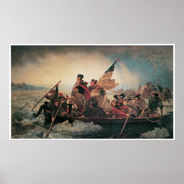 George Washington Crossing the Delaware Poster (Front)