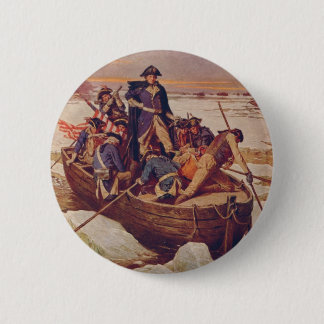 George Washington Crossing the Delaware River 6 Cm Round Badge