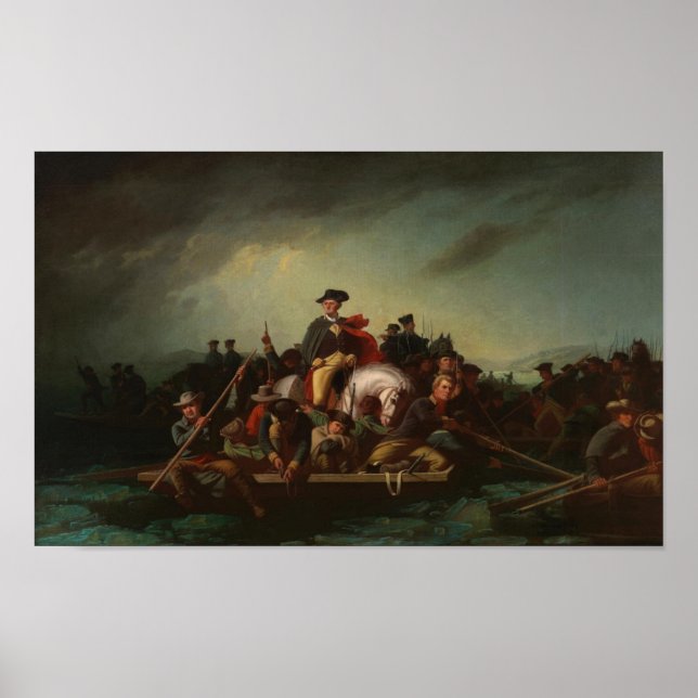 George Washington Crossing the Delaware River Poster (Front)