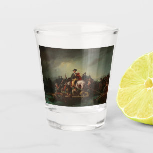 George Washington Crossing the Delaware River Shot Glass
