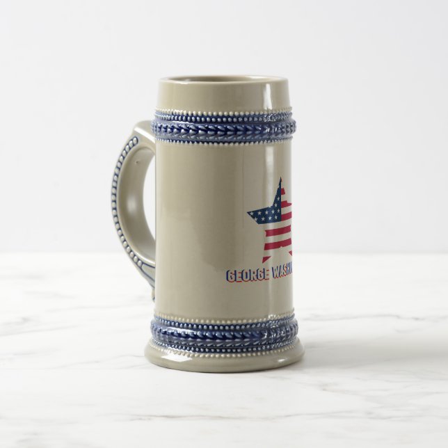 George Washington Design Beer Stein (Front Left)