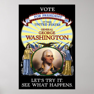 George Washington Election 1789 Poster