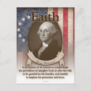 George Washington - Faith Postcard