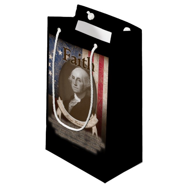 George Washington - Faith Small Gift Bag (Front Angled)