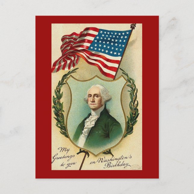 George Washington Greetings Postcard (Front)