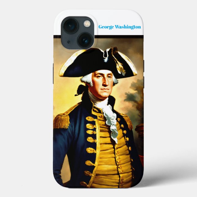 George washington in battlefield attire Case-Mate iPhone case (Back)