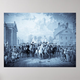 George Washington in New York poster/print Poster