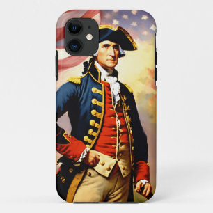 George Washington in war attire Case-Mate iPhone Case