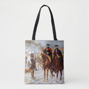 George Washington Lafayette Valley Forge Army Tote Bag