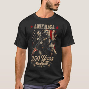 George Washington Lincoln Playing Guitar Abe T-Shirt