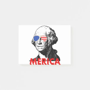george washington merica post-it notes