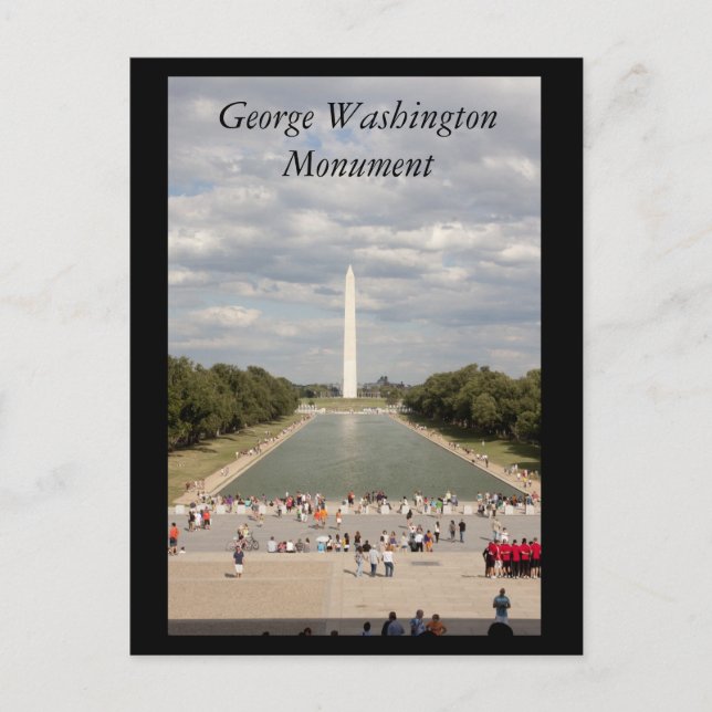 George Washington Monument Postcard (Front)