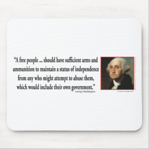 George Washington on Gun Rights Mouse Pad