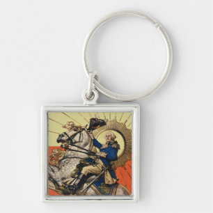 George Washington on Horseback Key Ring