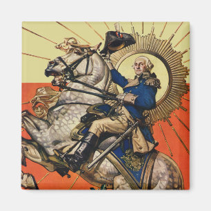 George Washington on Horseback Magnet