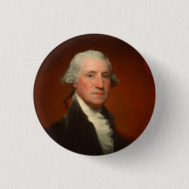 George Washington Portrait 3 Cm Round Badge (Front)