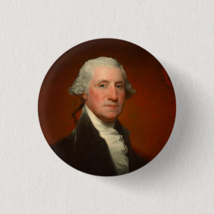 George Washington Portrait 3 Cm Round Badge