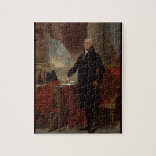 George Washington Portrait By Gilbert Stuart Jigsaw Puzzle