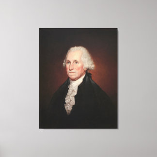 GEORGE WASHINGTON Portrait by Rembrandt Peale Canvas Print