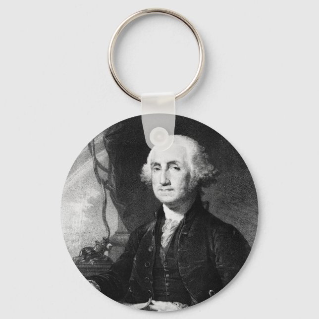 George Washington Portrait keychain (Front)