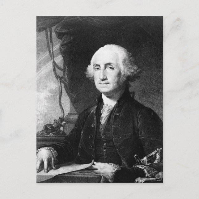 George Washington Portrait postcard (Front)