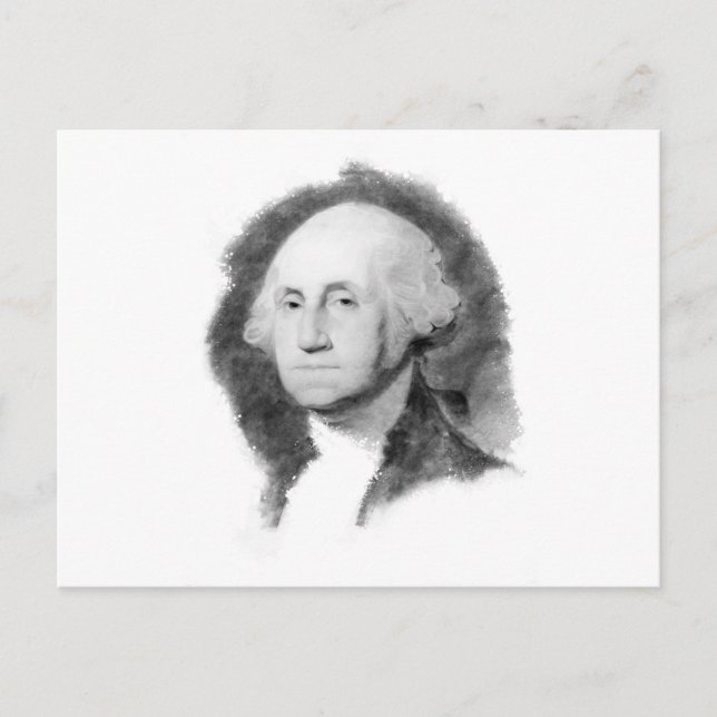 George Washington Portrait postcard (Front)