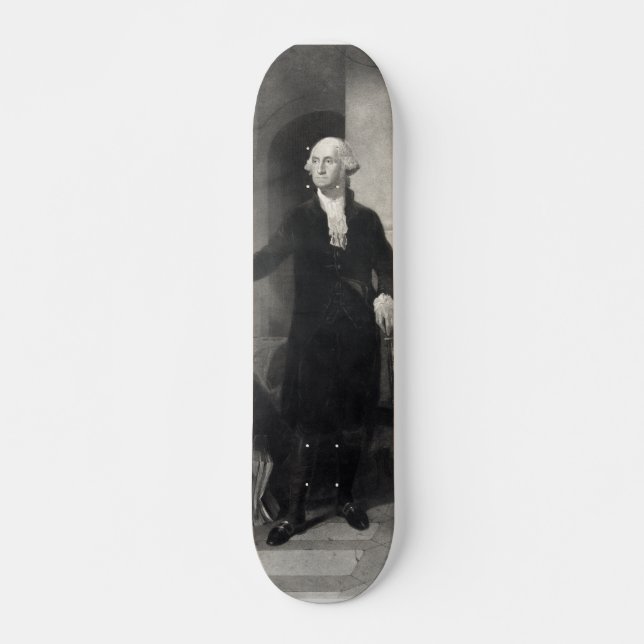George Washington Portrait skateboard (Front)