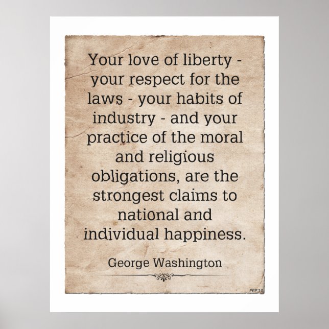 George Washington Poster (Front)