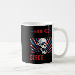 George Washington Protest Sign Democracy No Kings  Coffee Mug