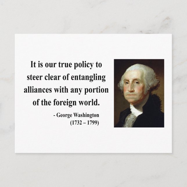 George Washington Quote 5b Postcard (Front)