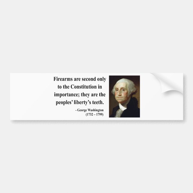 George Washington Quote 6b Bumper Sticker (Front)