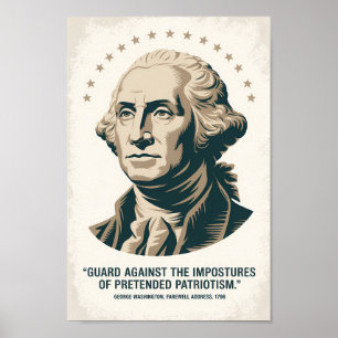 George Washington Quote American President Art Poster