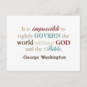 George Washington Quote Postcard