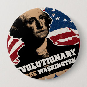 George Washington Revolutionary Button