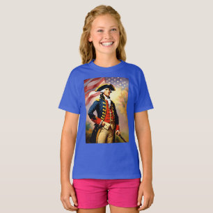 George Washington Revolutionary War Uniform  T-Shirt