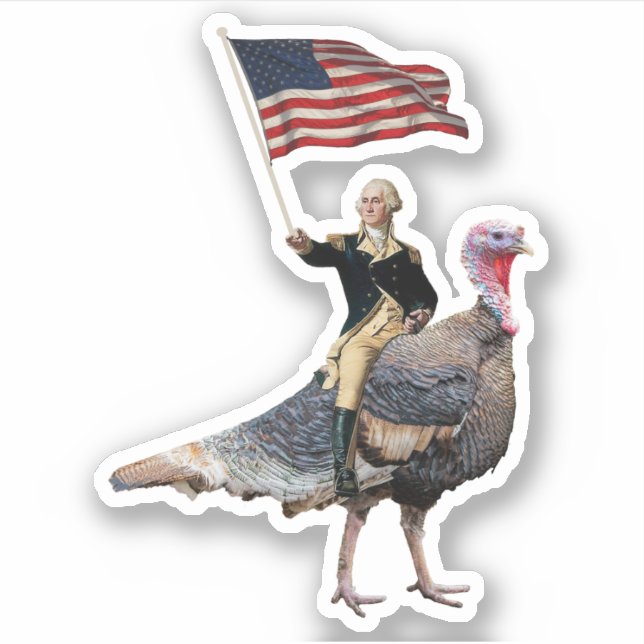 George Washington Riding A Turkey Thanksgiving (Front)