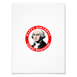 George Washington’s birthday Photo Enlargement Print