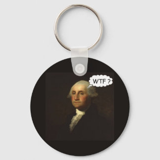 George Washington Spinning in His Grave Funny Key Ring
