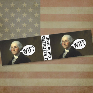 George Washington WTF - 2 stickers